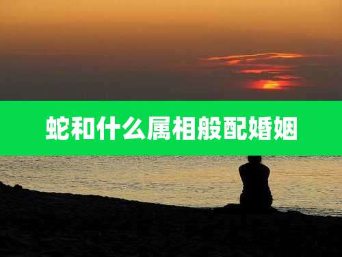 蛇和什么属相般配婚姻