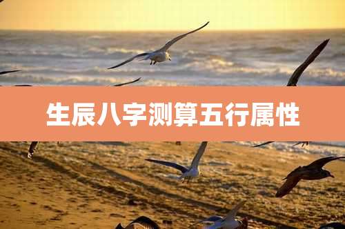 生辰八字测算五行属性