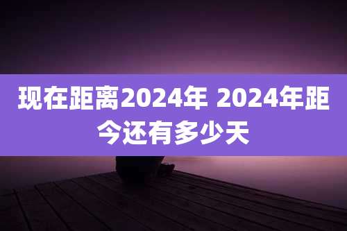 现在距离2024年 2024年距今还有多少天
