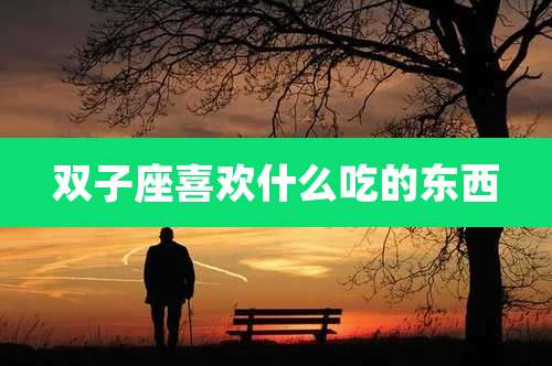 双子座喜欢什么吃的东西