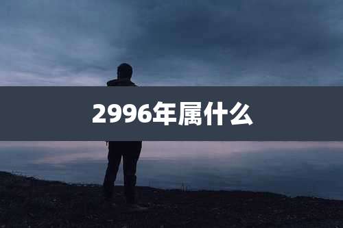 2996年属什么