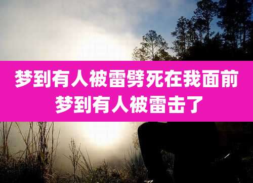 梦到有人被雷劈死在我面前 梦到有人被雷击了
