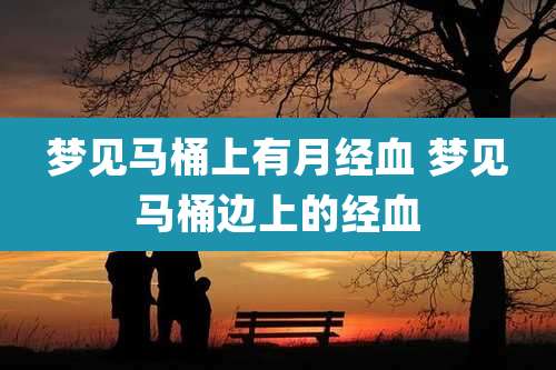 梦见马桶上有月经血 梦见马桶边上的经血