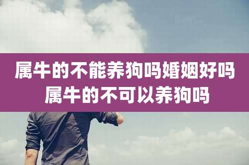 属牛的不能养狗吗婚姻好吗 属牛的不可以养狗吗