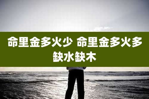 命里金多火少 命里金多火多缺水缺木