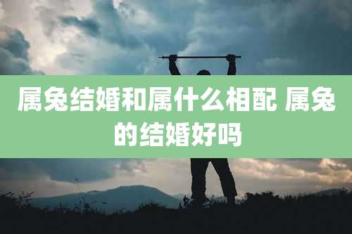 属兔结婚和属什么相配 属兔的结婚好吗