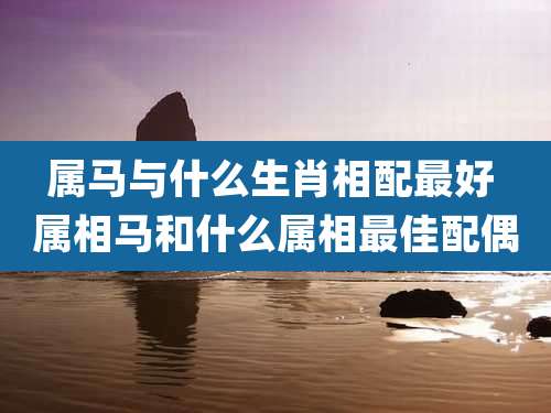 属马与什么生肖相配最好 属相马和什么属相最佳配偶