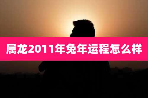 属龙2011年兔年运程怎么样