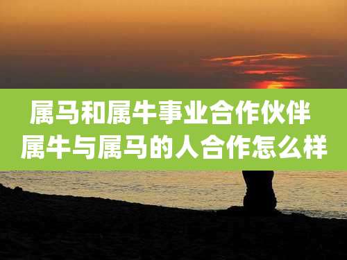 属马和属牛事业合作伙伴 属牛与属马的人合作怎么样