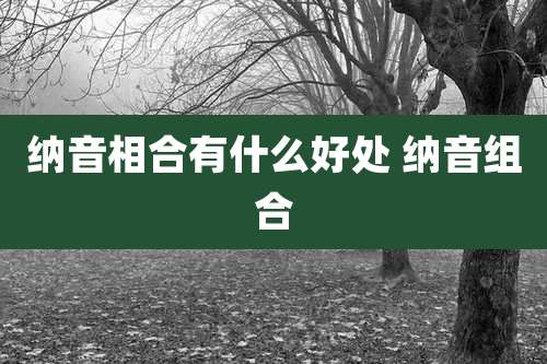 纳音相合有什么好处 纳音组合