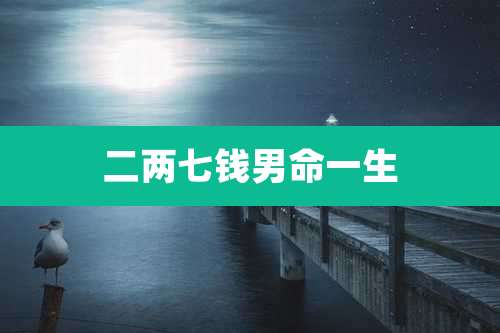 二两七钱男命一生