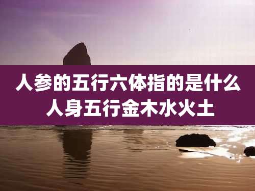 人参的五行六体指的是什么 人身五行金木水火土