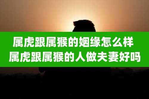 属虎跟属猴的姻缘怎么样 属虎跟属猴的人做夫妻好吗