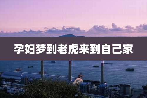 孕妇梦到老虎来到自己家