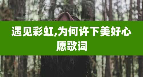 遇见彩虹,为何许下美好心愿歌词