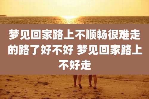 梦见回家路上不顺畅很难走的路了好不好 梦见回家路上不好走