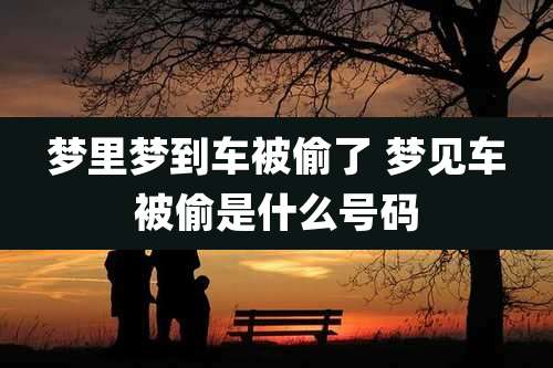 梦里梦到车被偷了 梦见车被偷是什么号码