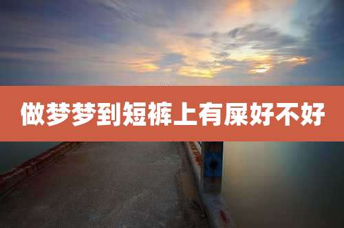 做梦梦到短裤上有屎好不好