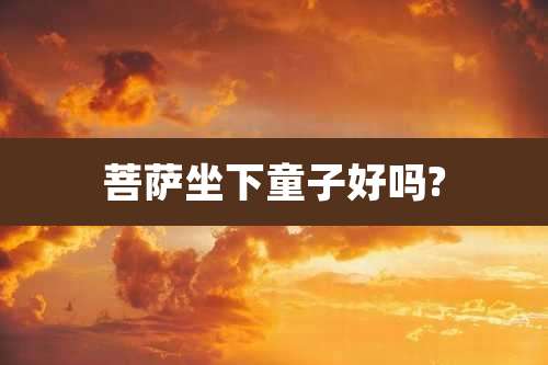 菩萨坐下童子好吗?