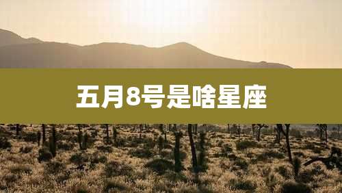 五月8号是啥星座