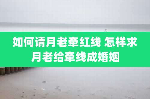 如何请月老牵红线 怎样求月老给牵线成婚姻