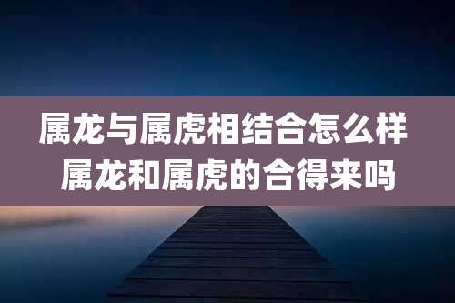 属龙与属虎相结合怎么样 属龙和属虎的合得来吗