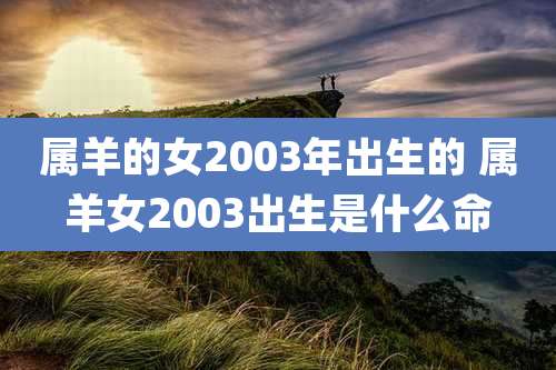 属羊的女2003年出生的 属羊女2003出生是什么命
