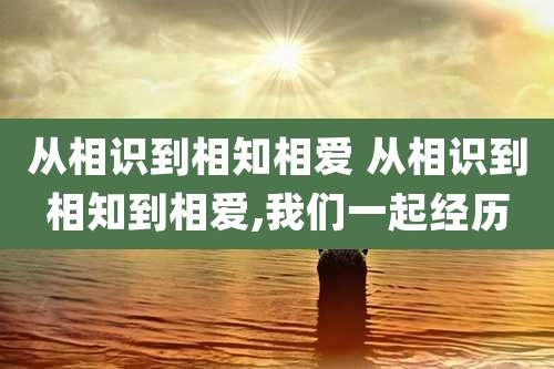 从相识到相知相爱 从相识到相知到相爱,我们一起经历